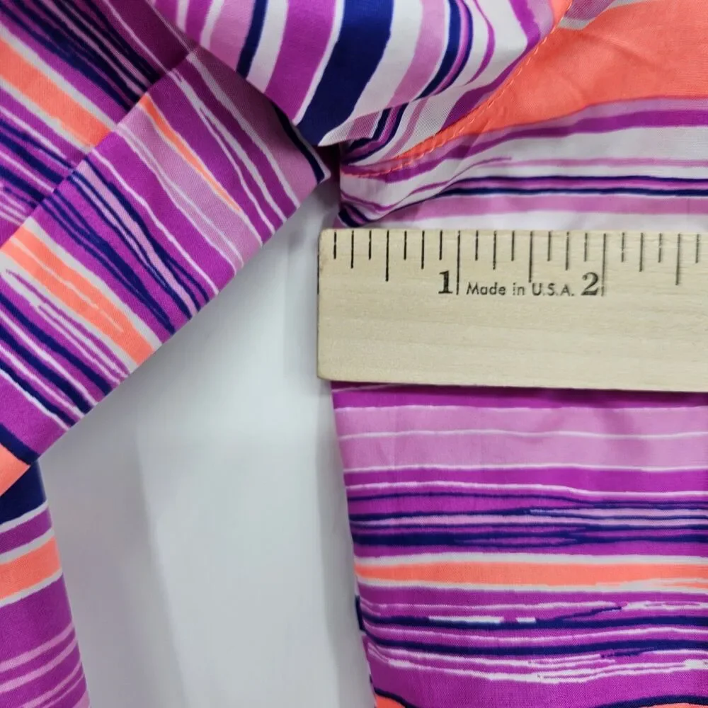 Columbia Jacket Girls XL 18 20 Pixel Grabber Lightweight Pink Striped‎ Outdoors